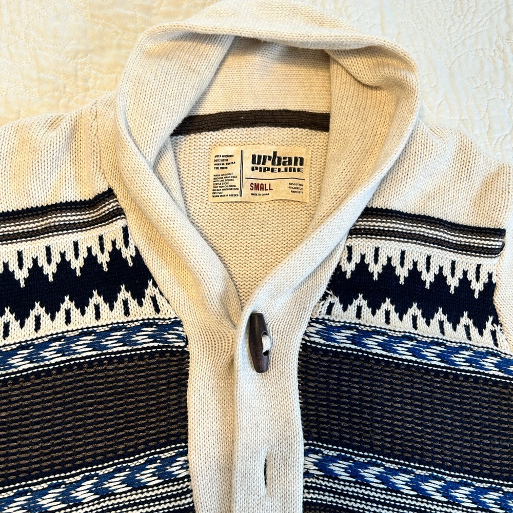Big Lebowski The Dude Type Sweater Button Up Cardigan - Picture 5 of 8